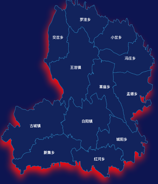 echarts固原市彭阳县geoJson地图阴影