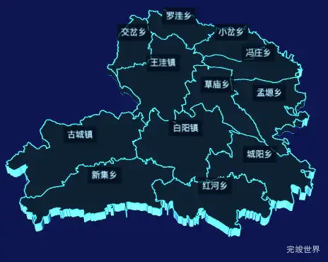 echarts固原市彭阳县geoJson地图3d地图自定义图标