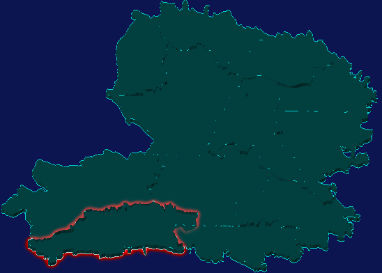 threejs固原市彭阳县geoJson地图3d地图红色描边闪烁警报