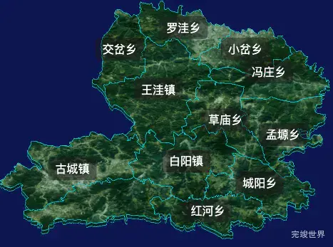 threejs固原市彭阳县geoJson地图3d地图自定义贴图加CSS2D标签