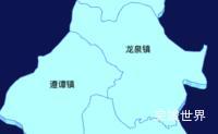 echarts海口市龙华区geoJson地图3d地图演示实例