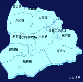 echarts东方市geoJson地图3d地图