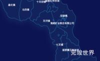 echarts昌江黎族自治县geoJson地图地图下钻展示效果实例