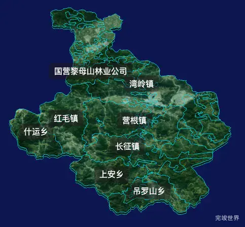 threejs琼中黎族苗族自治县geoJson地图3d地图