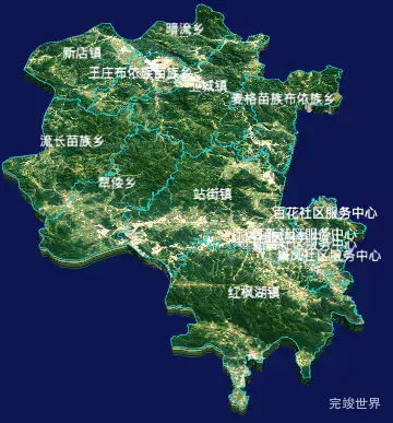 echarts贵阳市清镇市geoJson地图3d地图自定义贴图-绿色地面