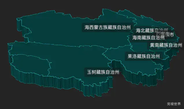 解决凹陷的省份地图