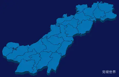 echarts遵义市桐梓县geoJson地图3d地图实例旋转动画