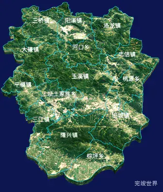 echarts遵义市道真仡佬族苗族自治县geoJson地图3d地图自定义贴图-绿色地面