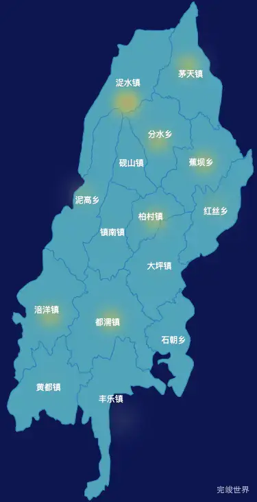 echarts遵义市务川仡佬族苗族自治县geoJson地图热力图