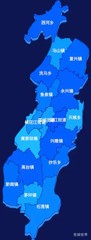 echarts遵义市湄潭县geoJson地图 visualMap控制地图颜色