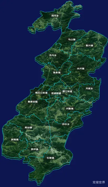 threejs遵义市湄潭县geoJson地图3d地图自定义贴图加CSS3D标签