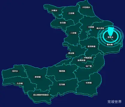 threejs遵义市仁怀市geoJson地图3d地图