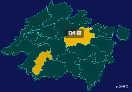 threejs安顺市西秀区geoJson地图3d地图指定区域闪烁