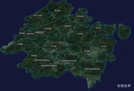 threejs安顺市西秀区geoJson地图3d地图自定义贴图加CSS3D标签