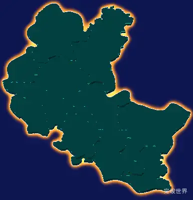 threejs安顺市紫云苗族布依族自治县geoJson地图3d地图添加金色效果