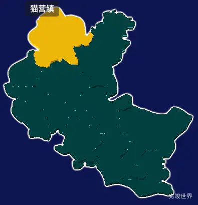 threejs安顺市紫云苗族布依族自治县geoJson地图3d地图添加描边效果