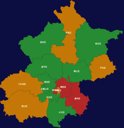 北京市地图geoJson数据下载