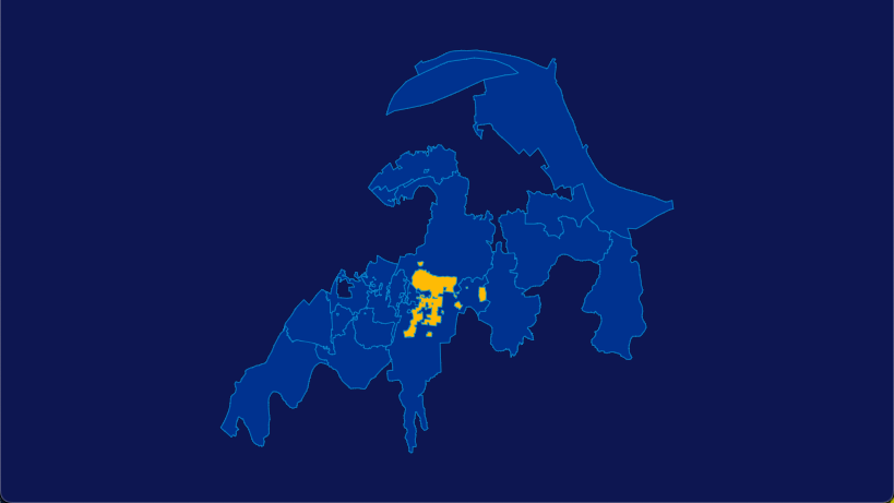 echarts 武汉市洪山区geoJson地图指定区域高亮