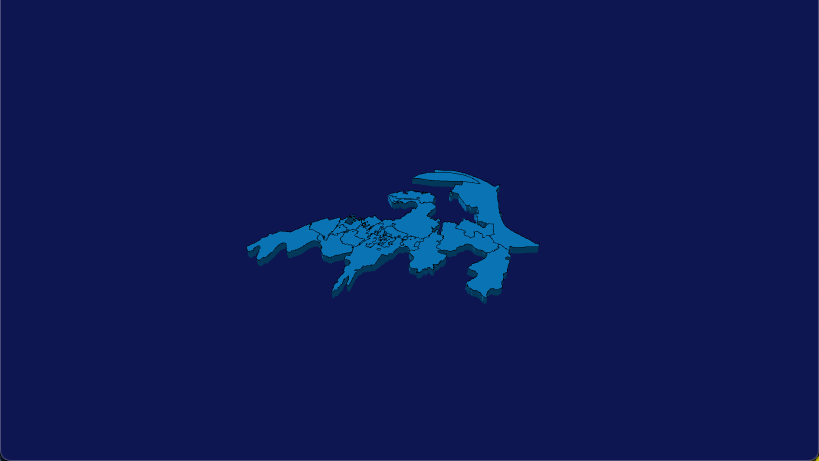 武汉市洪山区geoJson地图3d地图实例旋转动画