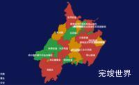 echarts武汉市蔡甸区geoJson地图3d地图实例