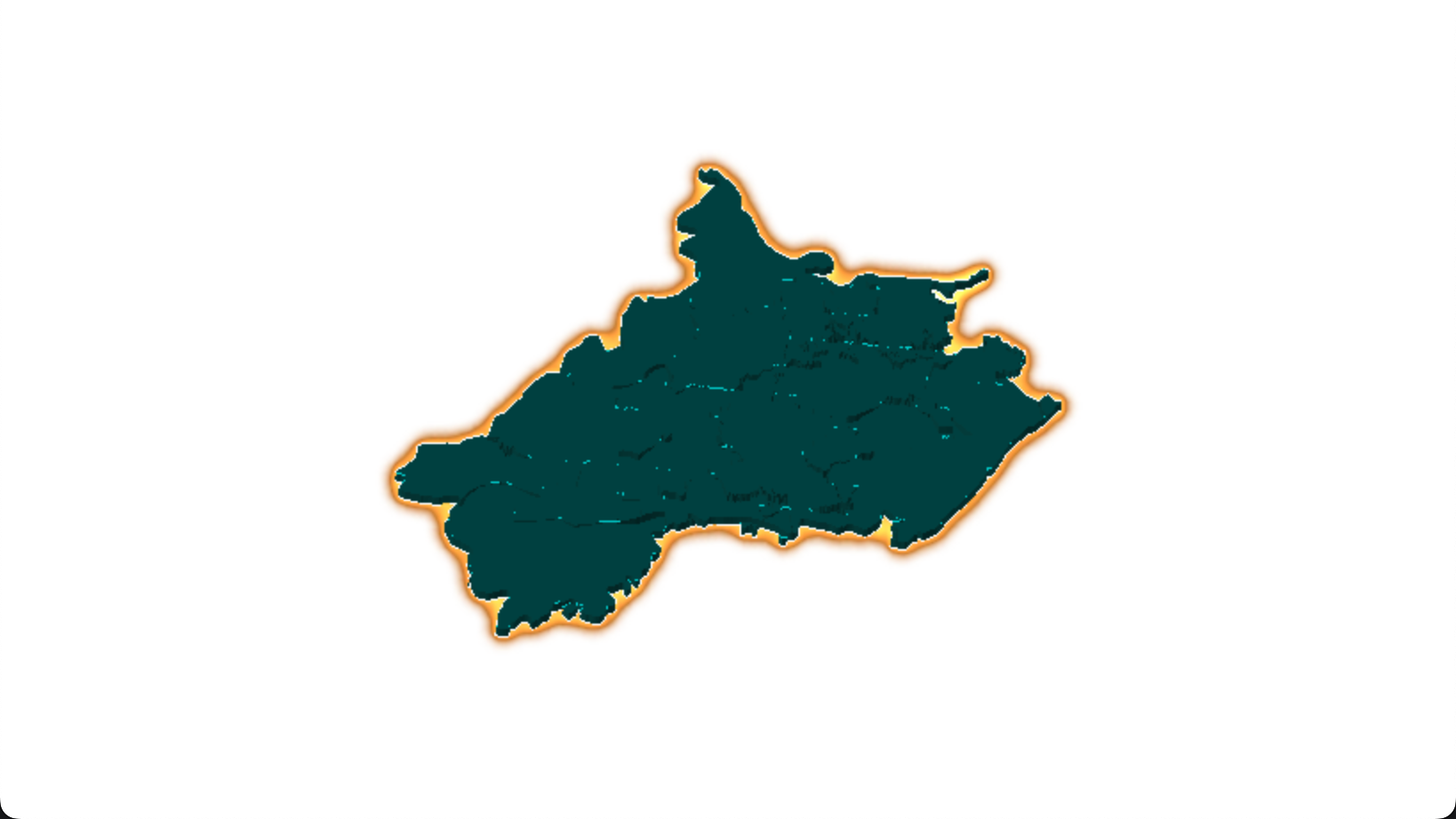 threejs 武汉市蔡甸区geoJson地图3d地图添加金色效果