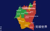 echarts武汉市江夏区geoJson地图渲染实例