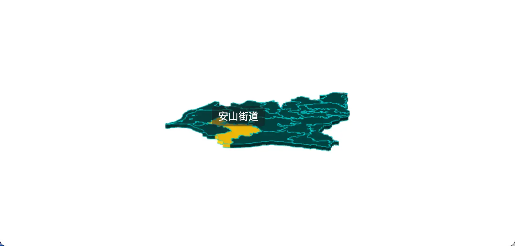 3 threejs 武汉市江夏区geoJson地图3d地图鼠标移入显示标签并高亮