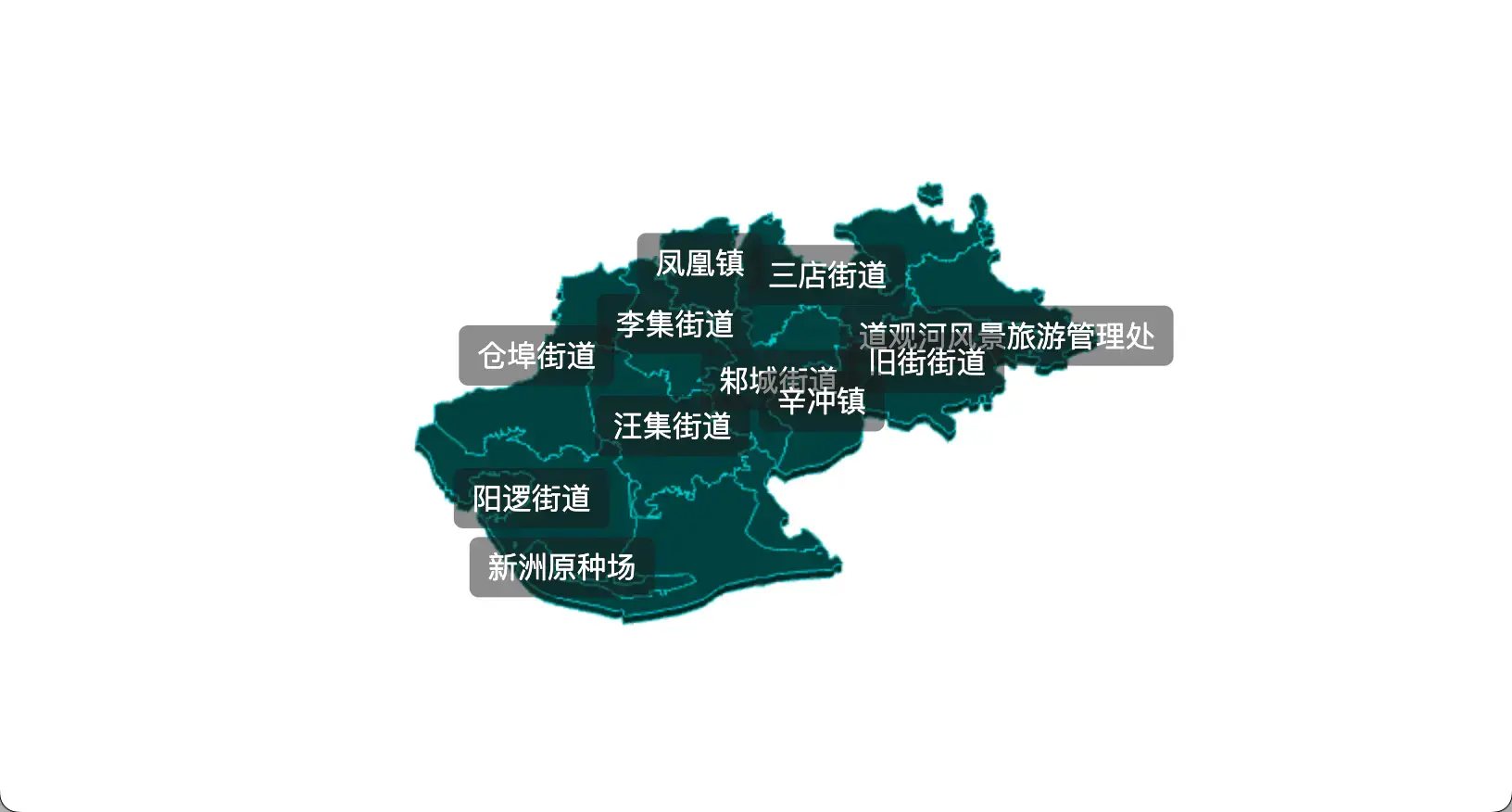 2 threejs 武汉市新洲区geoJson地图3d地图css2d标签