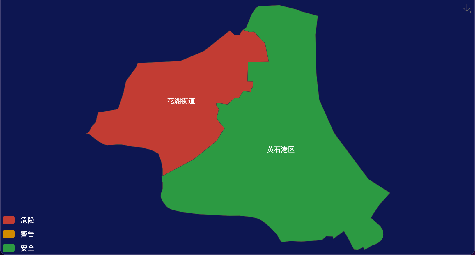1 echarts 黄石市黄石港区geoJson地图定义颜色