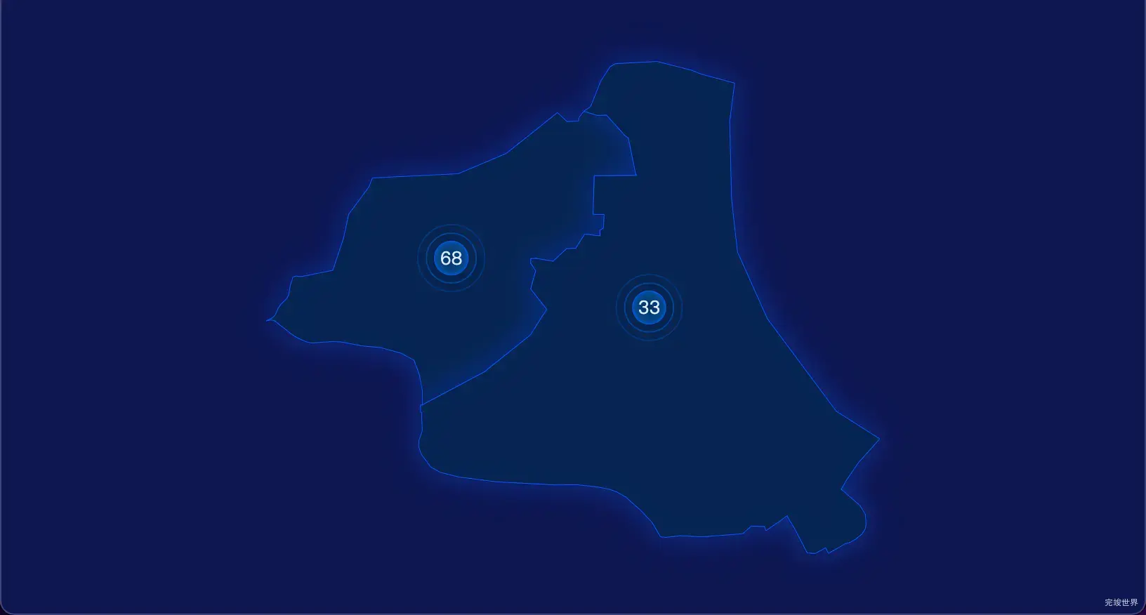 11 echarts 黄石市黄石港区geoJson地图圆形波纹状气泡图