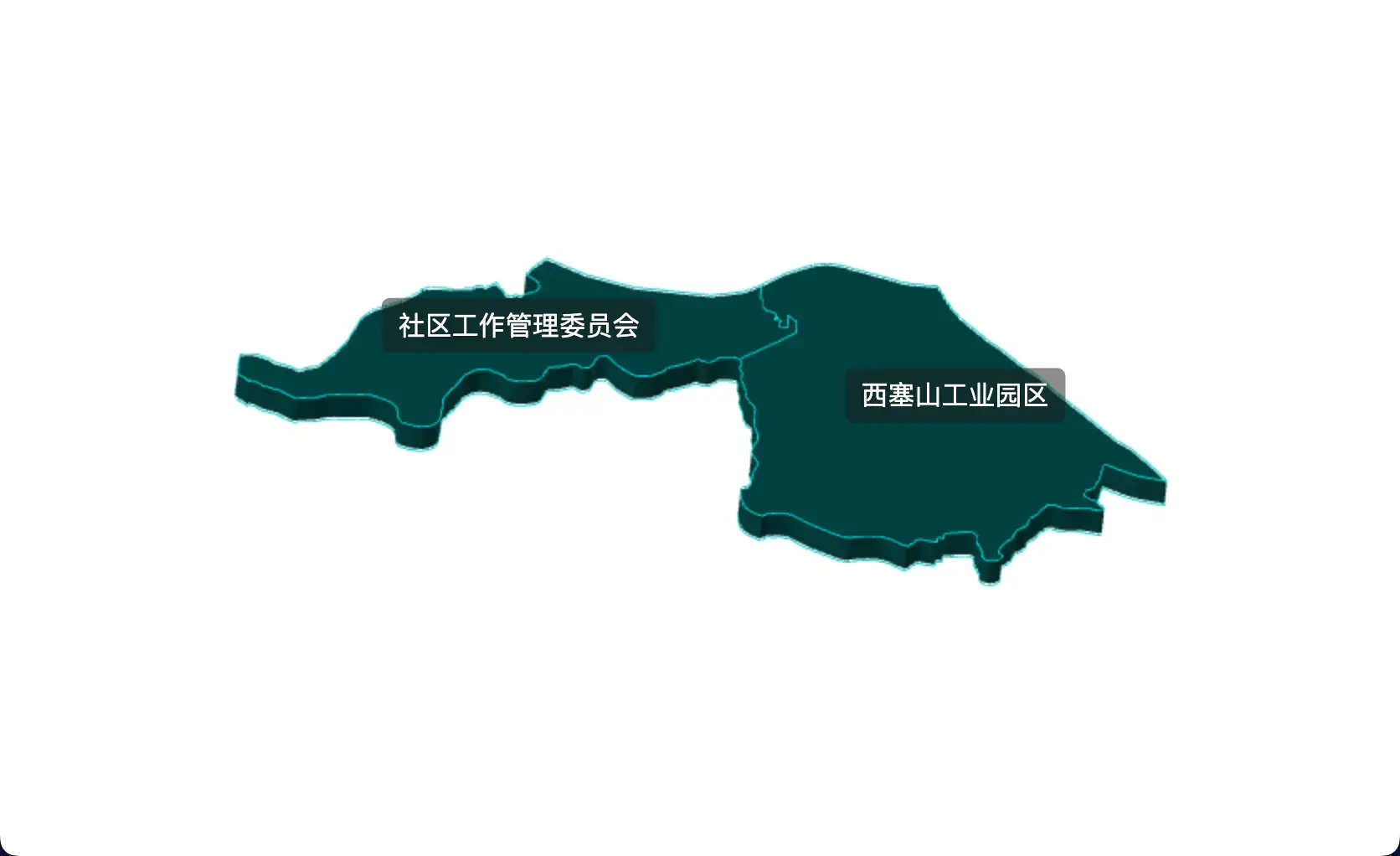 2 threejs 黄石市西塞山区geoJson地图3d地图css2d标签