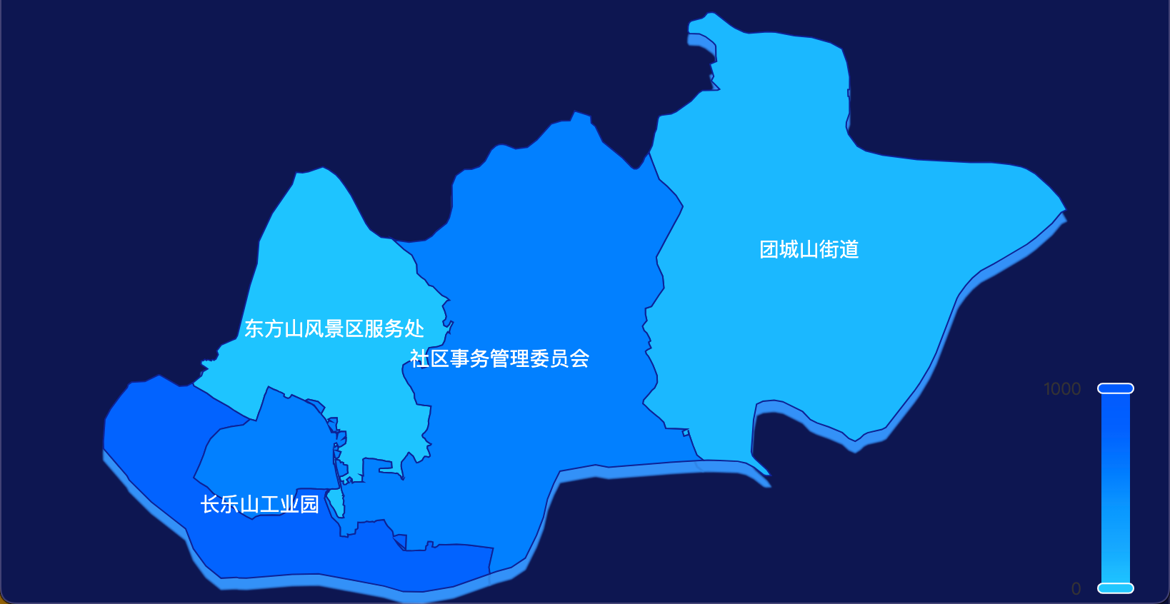 6 echarts 黄石市下陆区geoJson地图 visualMap控制地图颜色