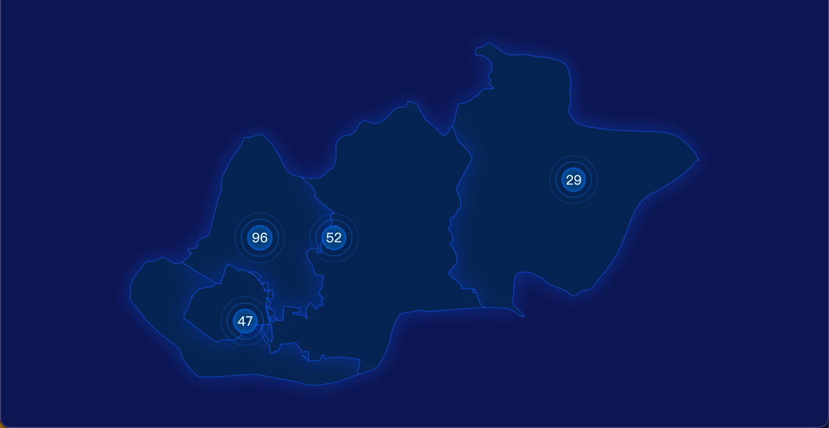 11 echarts 黄石市下陆区geoJson地图圆形波纹状气泡图