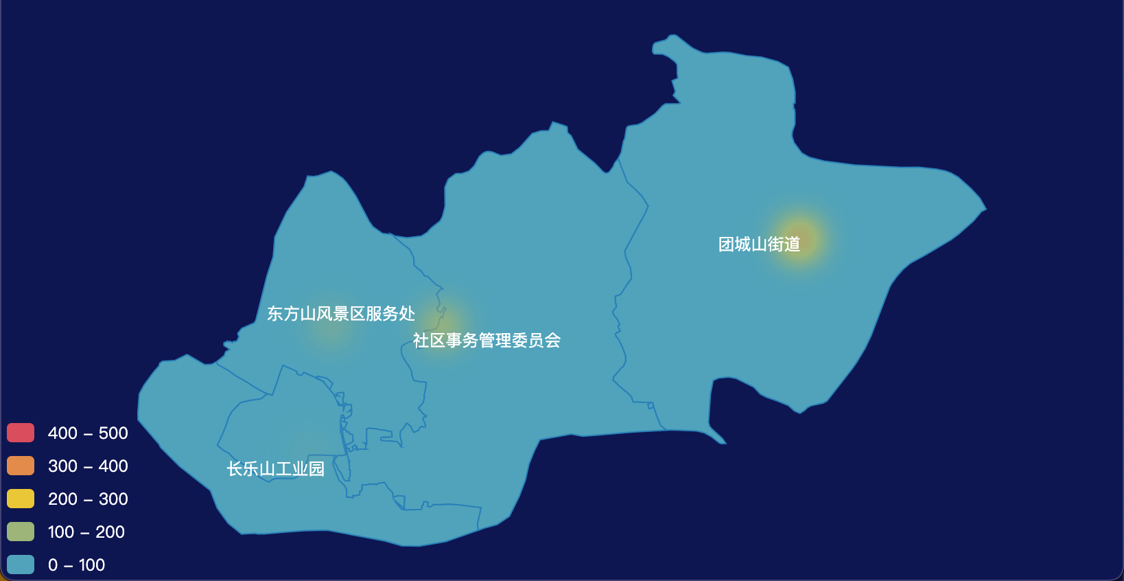 15 echarts 黄石市下陆区geoJson地图热力图