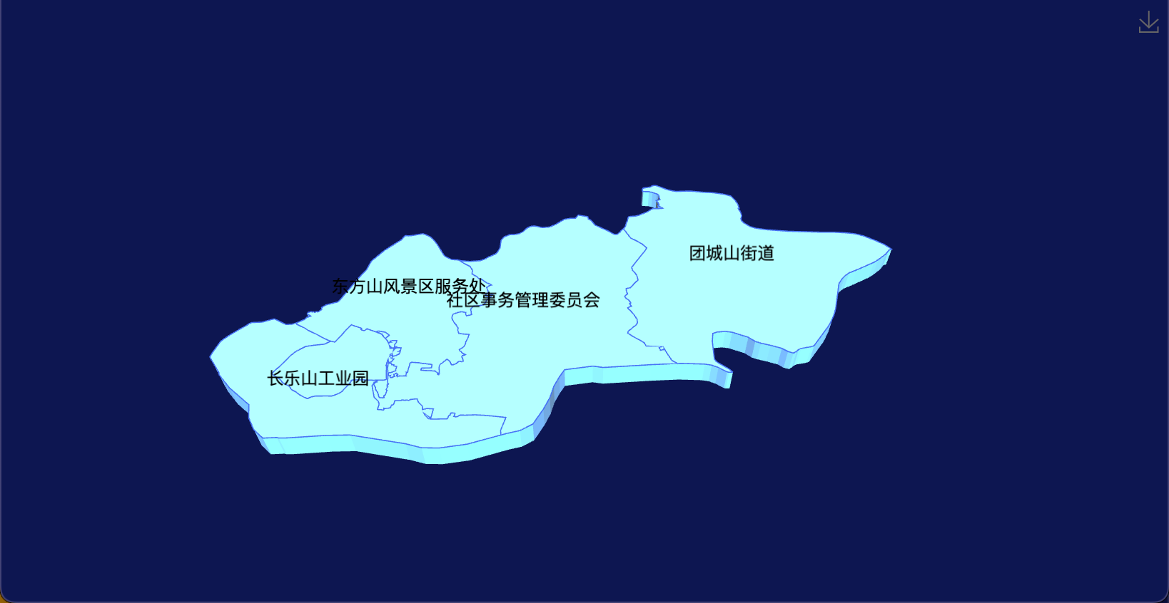 18 echarts 黄石市下陆区geoJson地图3d地图