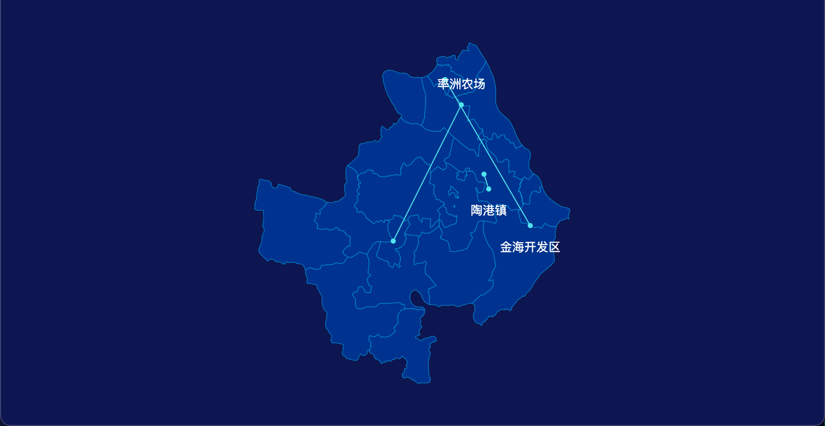 7 echarts 黄石市阳新县geoJson地图自定义引导线