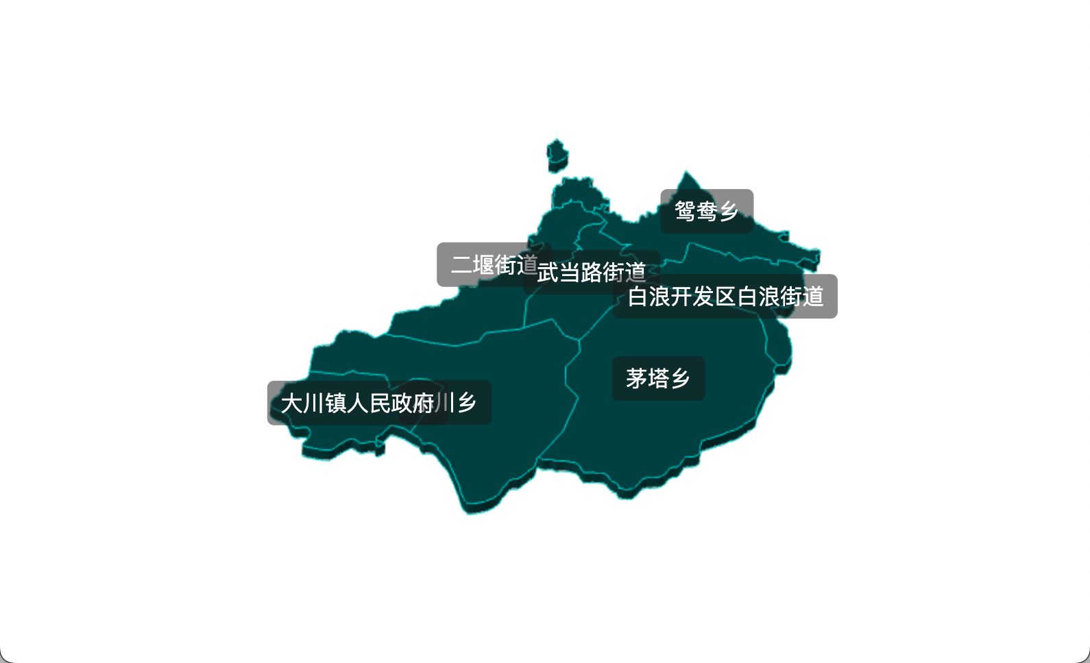 1 threejs 十堰市茅箭区geoJson地图3d地图