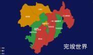 echarts十堰市张湾区geoJson地图效果实例下载