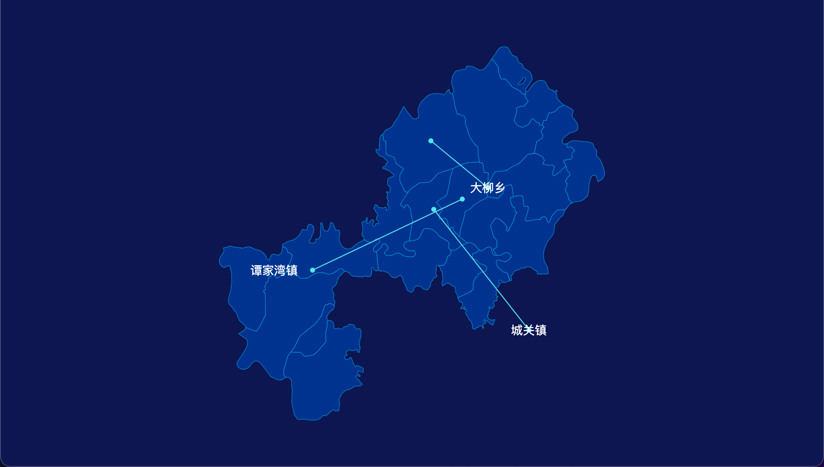7 echarts 十堰市郧阳区geoJson地图自定义引导线