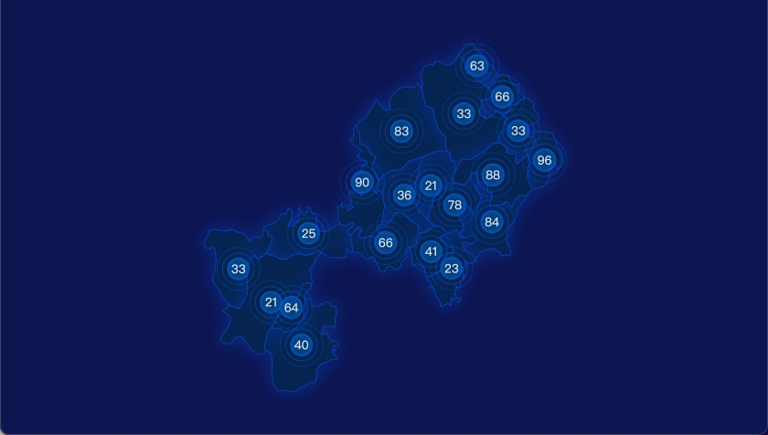 11 echarts 十堰市郧阳区geoJson地图圆形波纹状气泡图
