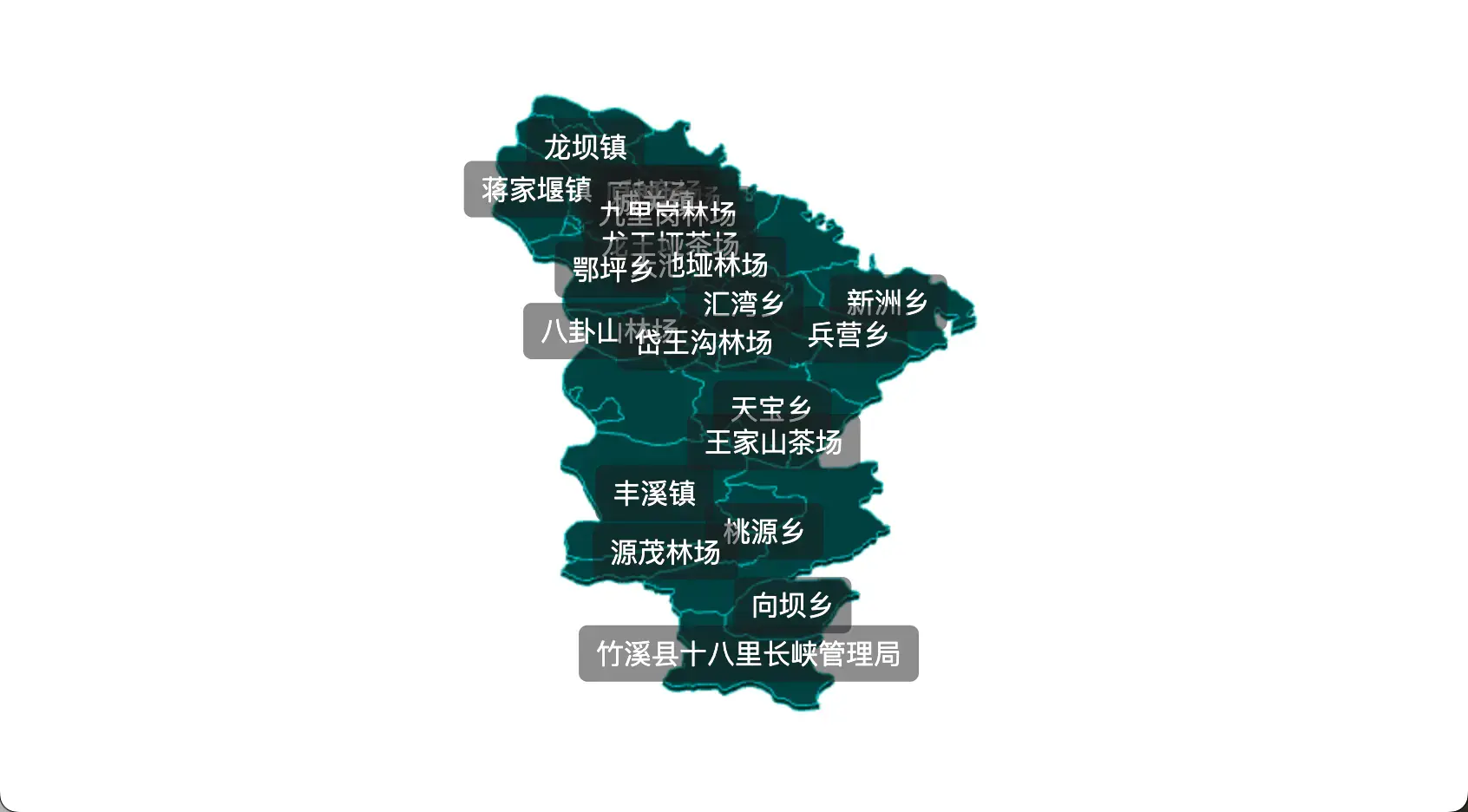 2 threejs 十堰市竹溪县geoJson地图3d地图css2d标签