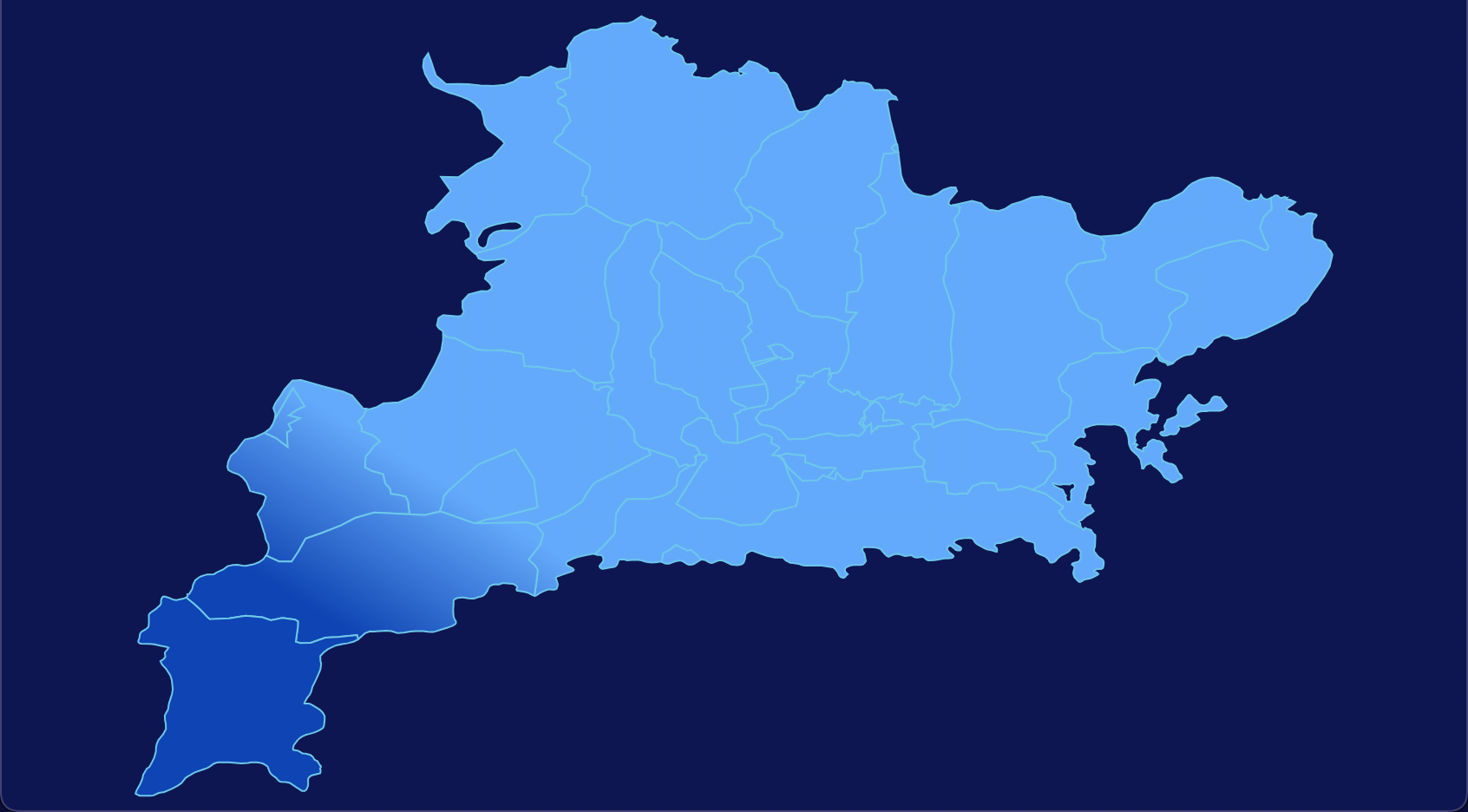 全局渐变的十堰市房县GeoJSON地图