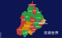 ECharts与Three.js在十堰市丹江口市的GeoJSON地图应用实践