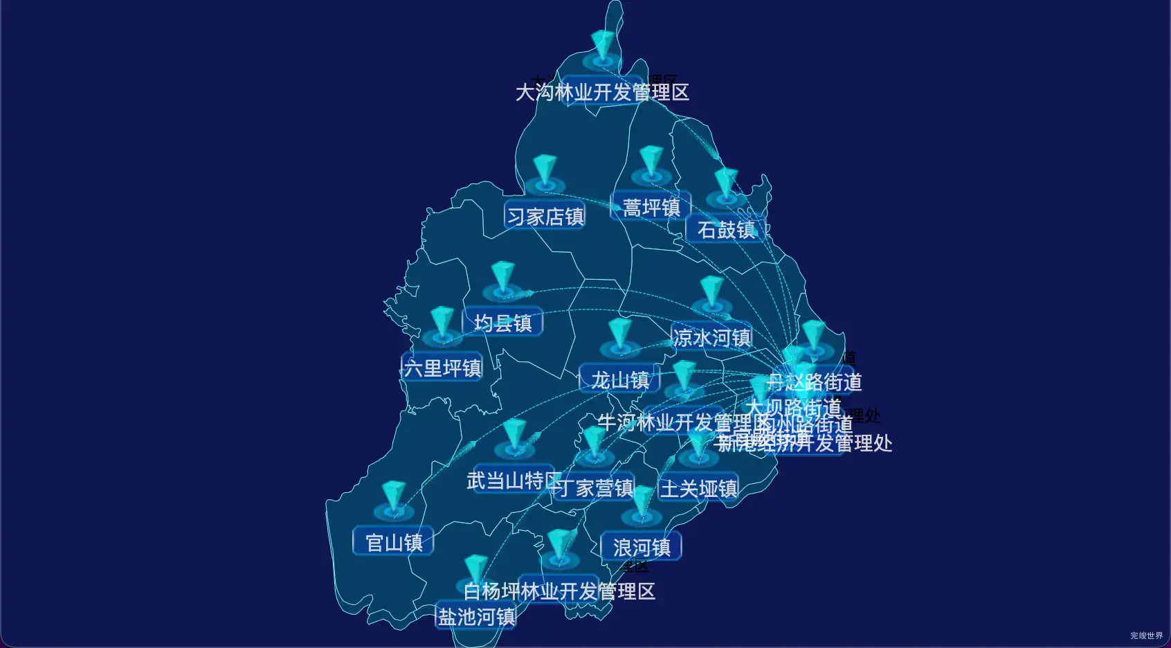 丹江口市GeoJSON地图标签自定义