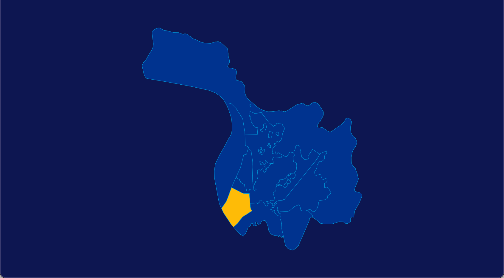 echarts宜昌市西陵区区域闪烁效果