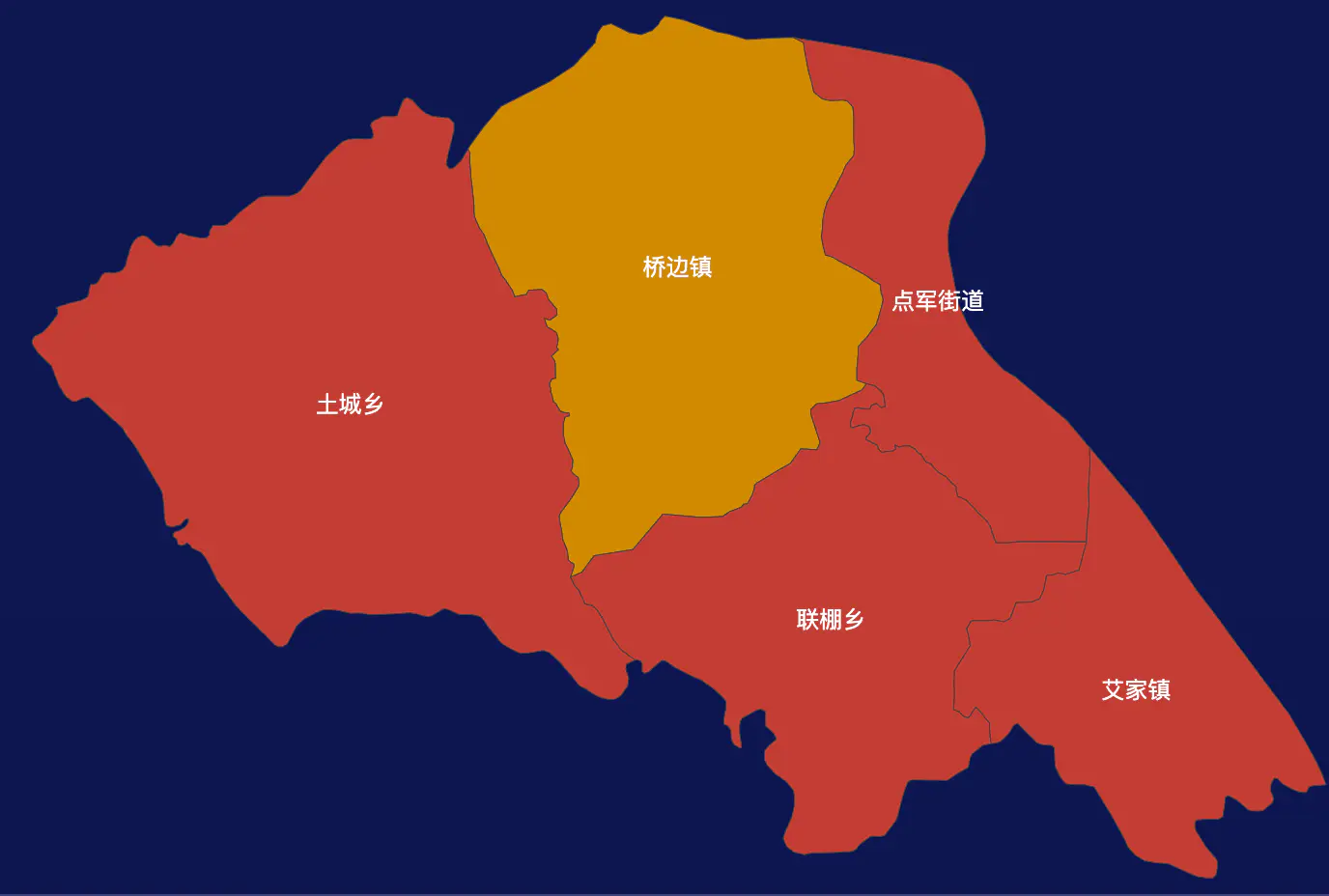 echarts宜昌市点军区geoJson地图圆形波纹状气泡图效果实例