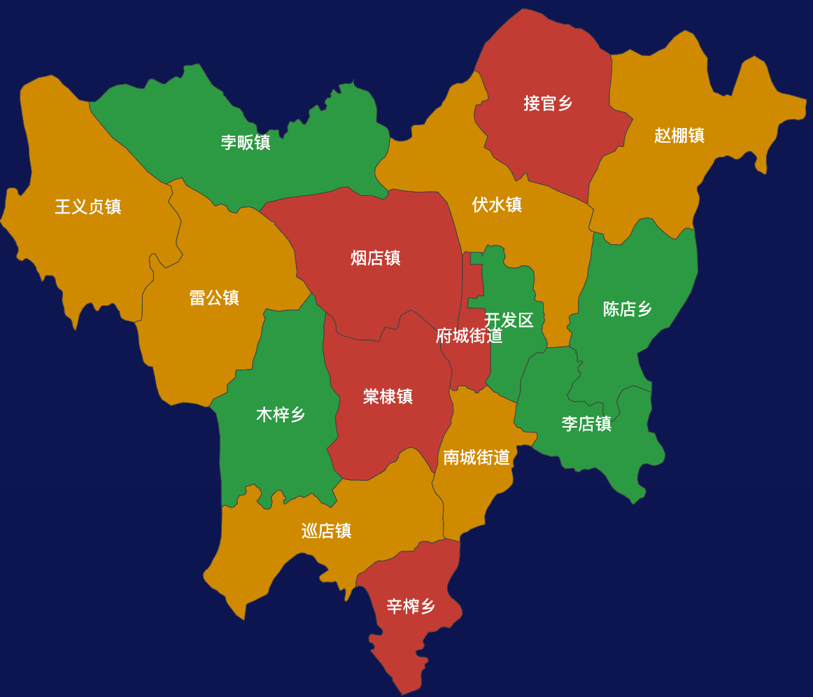 echarts孝感市安陆市geoJson地图迁徙图代码演示