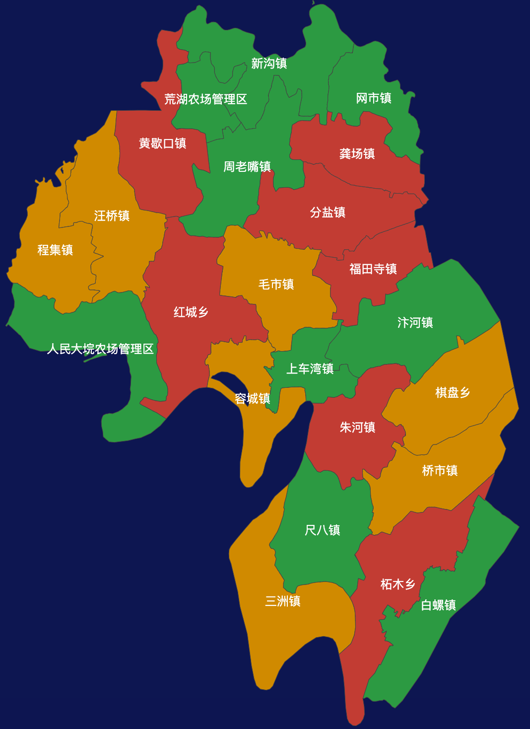 echarts荆州市监利市geoJson地图3d地图实例旋转动画实例