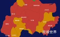 echarts荆州市石首市geoJson地图3d地图效果实例