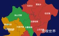 echarts黄冈市团风县geoJson地图tooltip自定义html实例代码